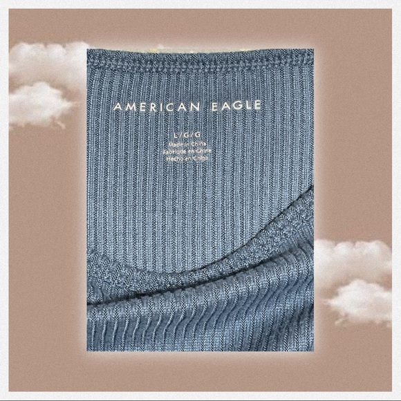 ♥︎ AE Plush Long Sleeve Baby Tee ♥︎ - Picture 3 of 5